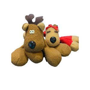 Hallmark Cards Ramona Rodney Reindeer Plush Toy Stuffed Animal Vintage 80s Decor